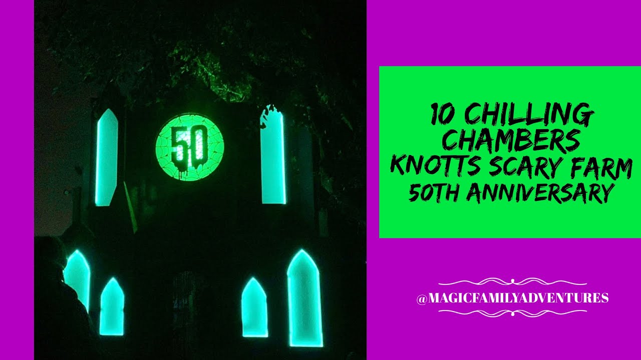 New 10 Chilling Chambers Maze at Knotts Scary Farm 50th Anniversary 2023