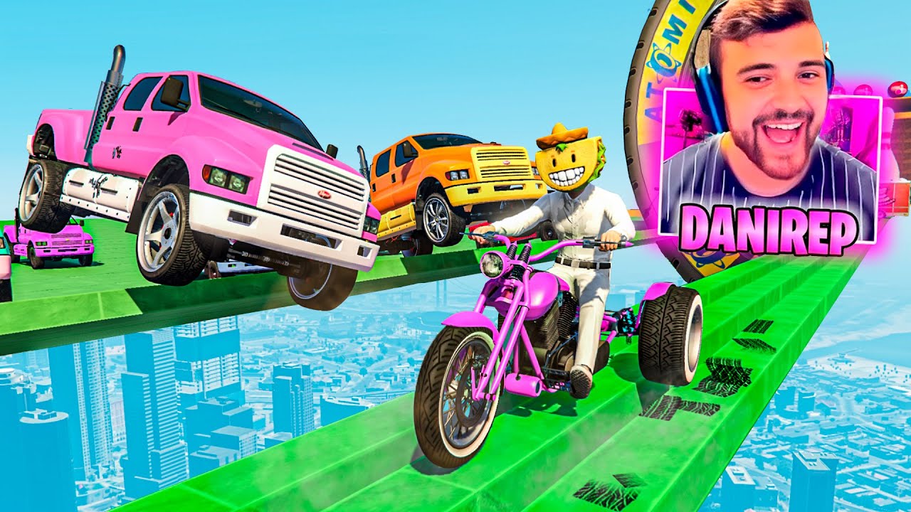 CORRE O TE ATROPELLO EN MOTO DE 3 RUEDAS!! MUCHISIMAS RISAS!! - GTA 5 ONLINE