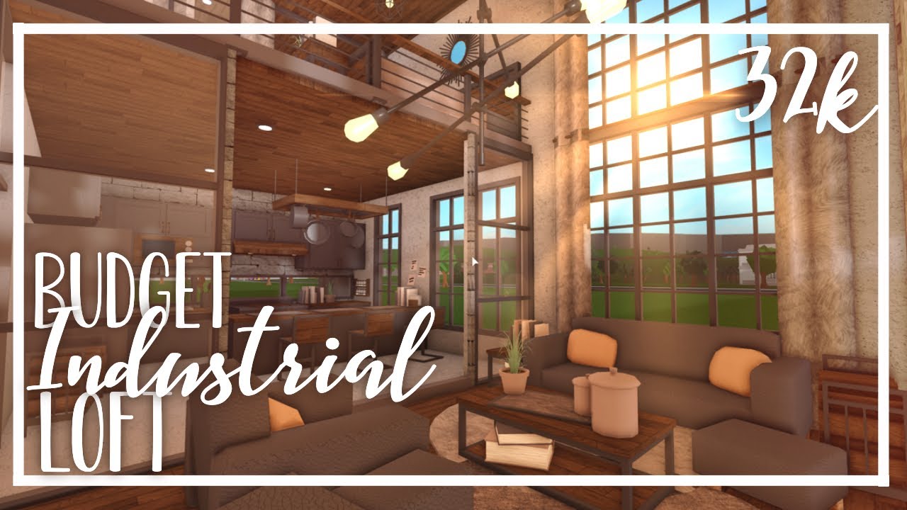 Budget Industrial Loft 32k [Bloxburg Speedbuild]