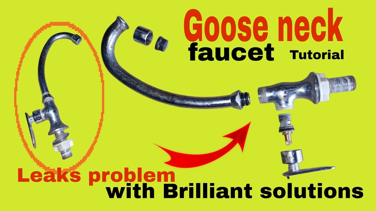 Easy fixed gooseneck faucet complete tutorial and ideas