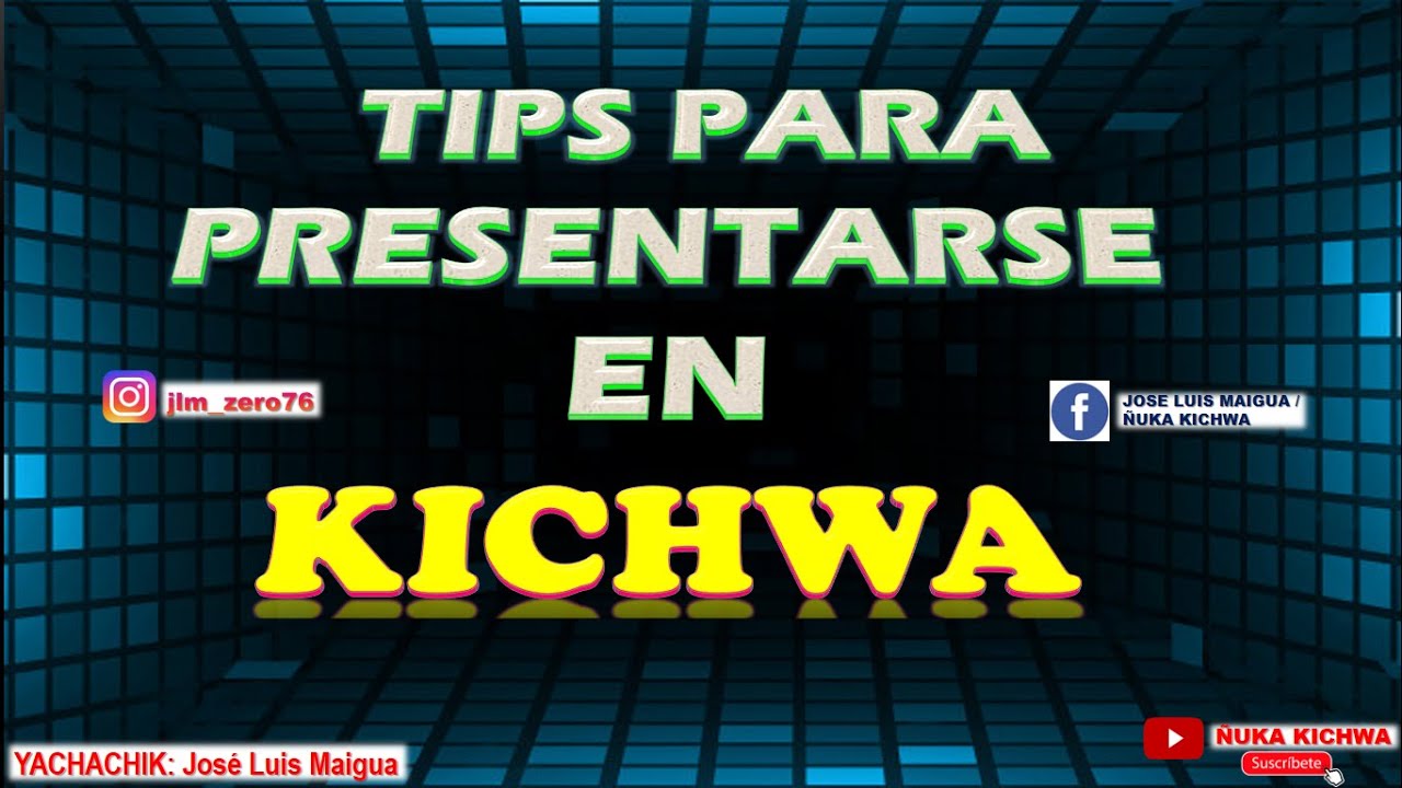 Tips para presentarse en KICHWA 👨‍💼| Preséntate en público | Fácil y Sencillo