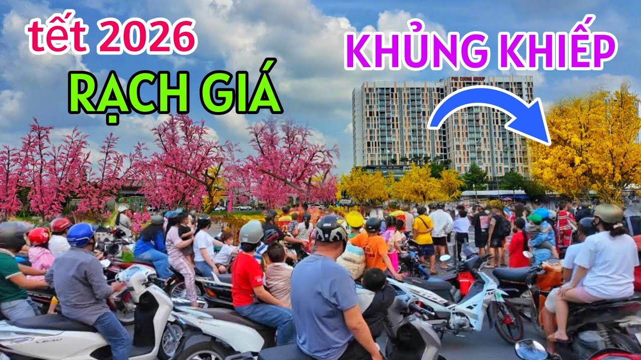 CHẤN ĐỘNG RẠCH GIÁ KIÊNG GIANG TẾT 2026 BÙNG CHÁY DỮ DỘI CHƯA LÚC NÀO ĐẸP NHƯ LÚC NÀY