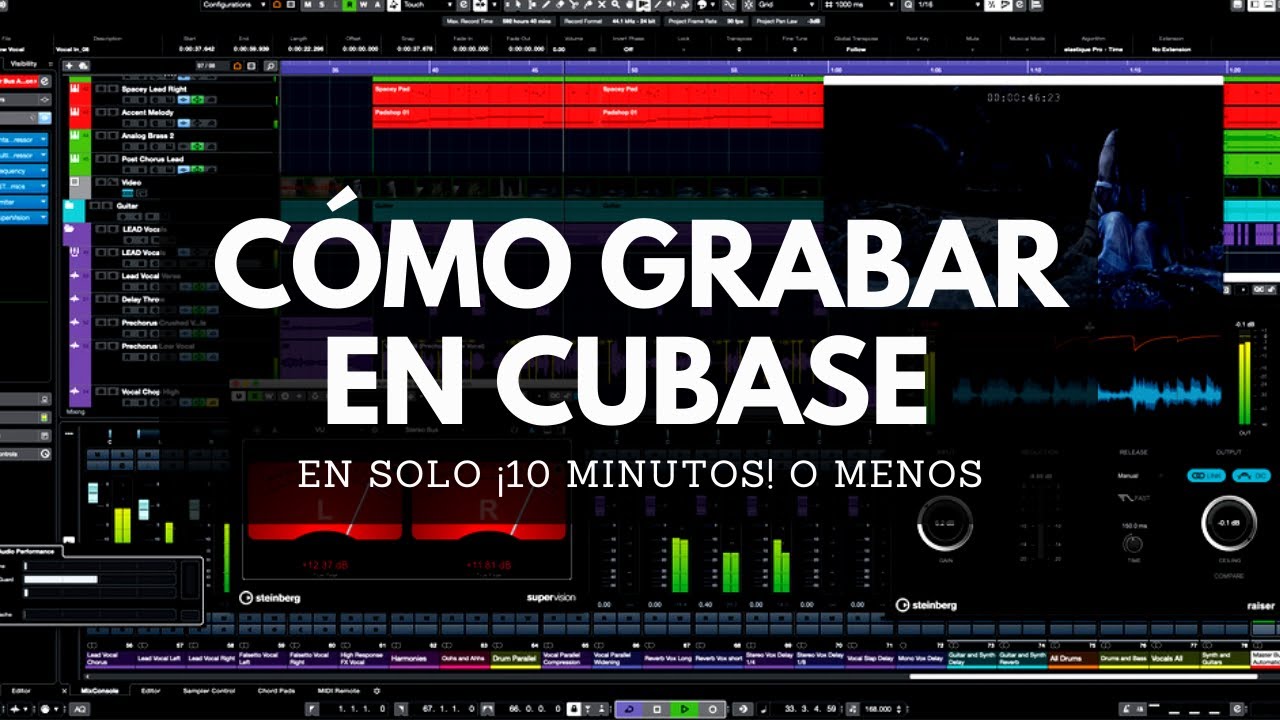 Cómo GRABAR en CUBASE en solo ¡10 MINUTOS! o menos