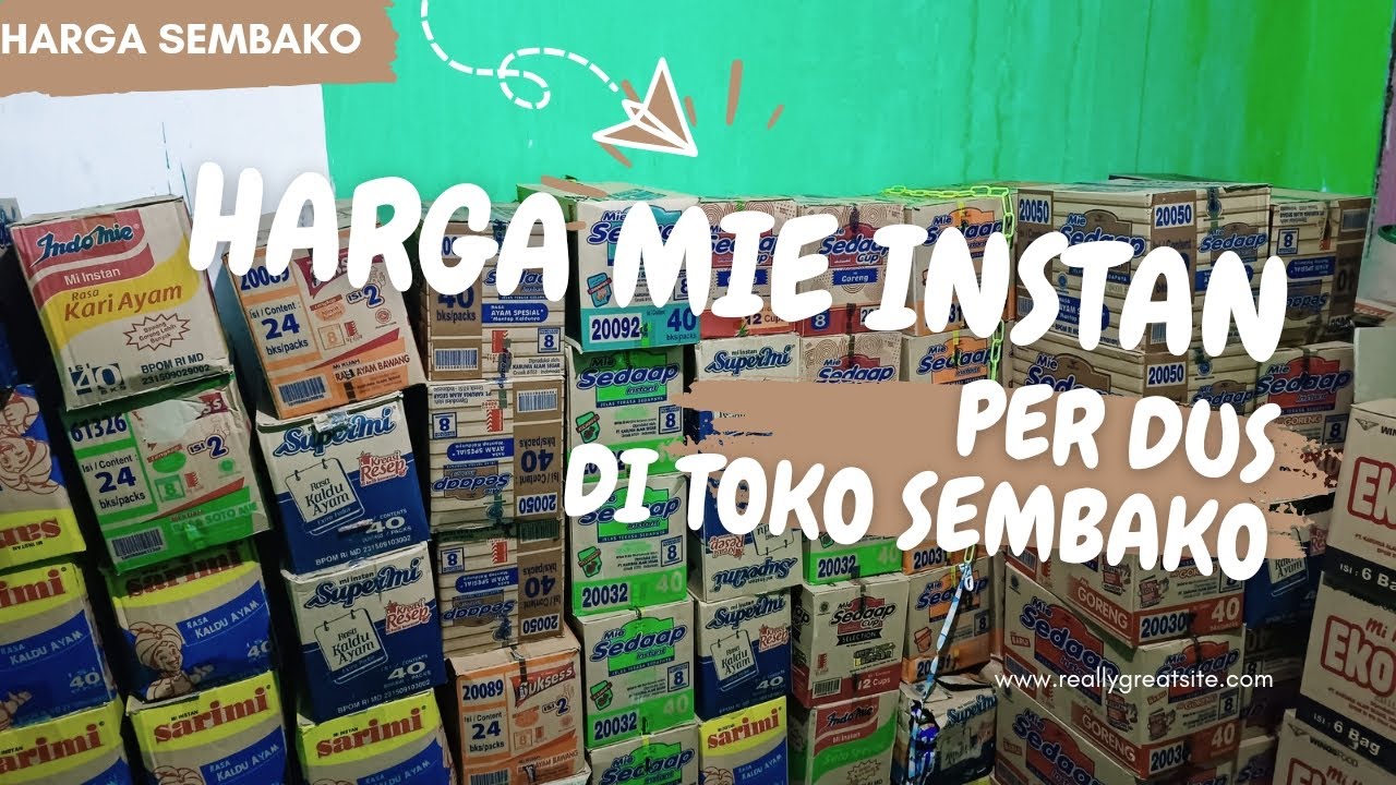 HARGA PER DUS MIE INSTAN DI TOKO SEMBAKO