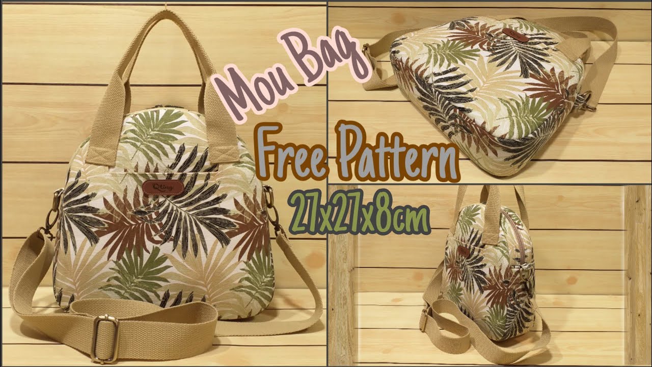 Cara Membuat Tas/Pou Sling Bag...Free Pattern