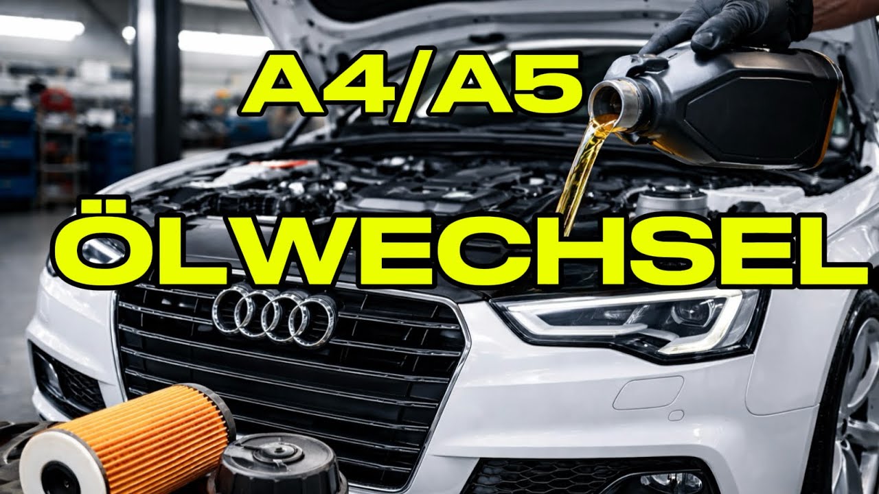 Audi A4/A5 B8 Ölwechsel in Minuten – Schritt für Schritt“