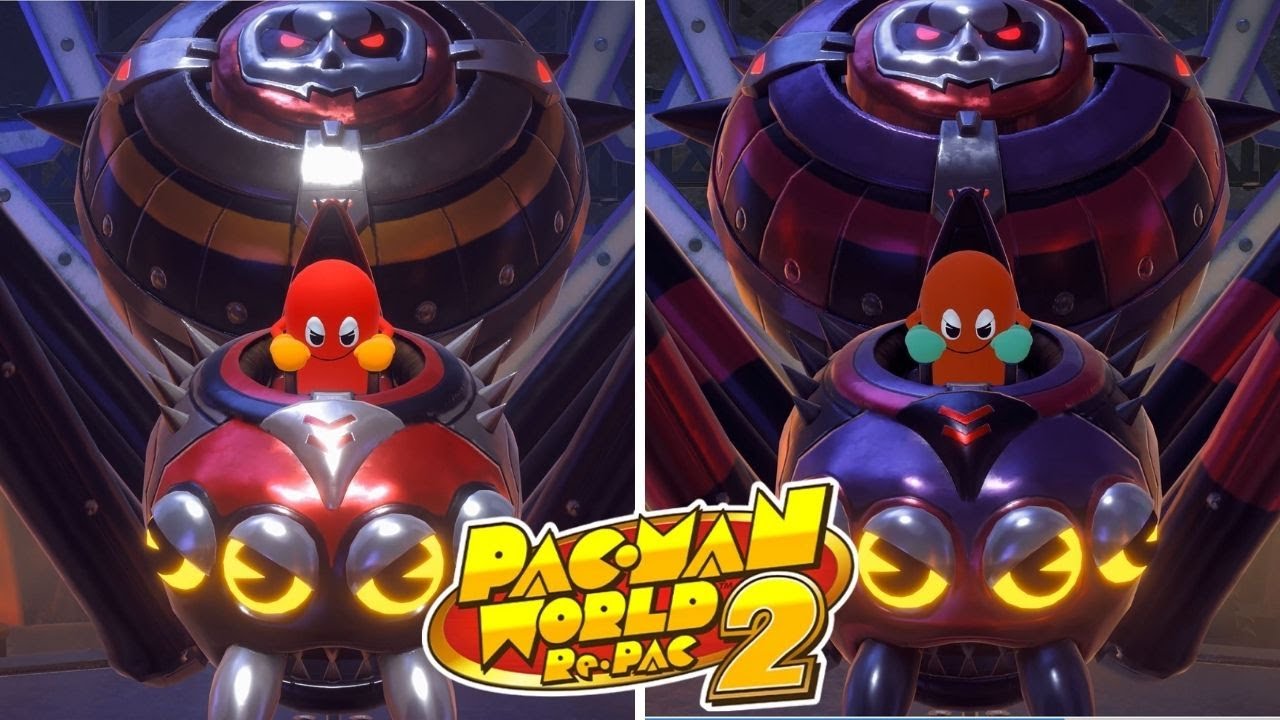 Blinky's Spider Mecha & Volcano Spider Mecha - PAC-MAN WORLD Re PAC-2