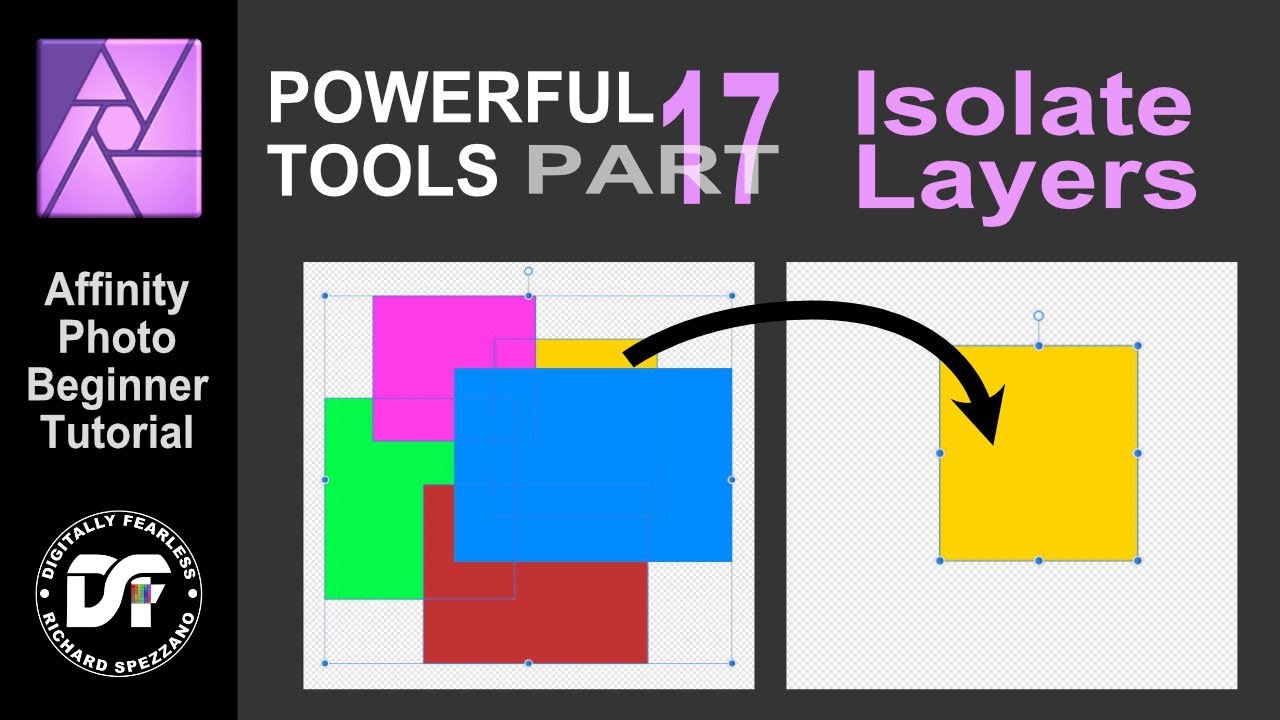 Isolate Layers Affinity Photo Beginner Tutorial Part 17 Powerful Tools