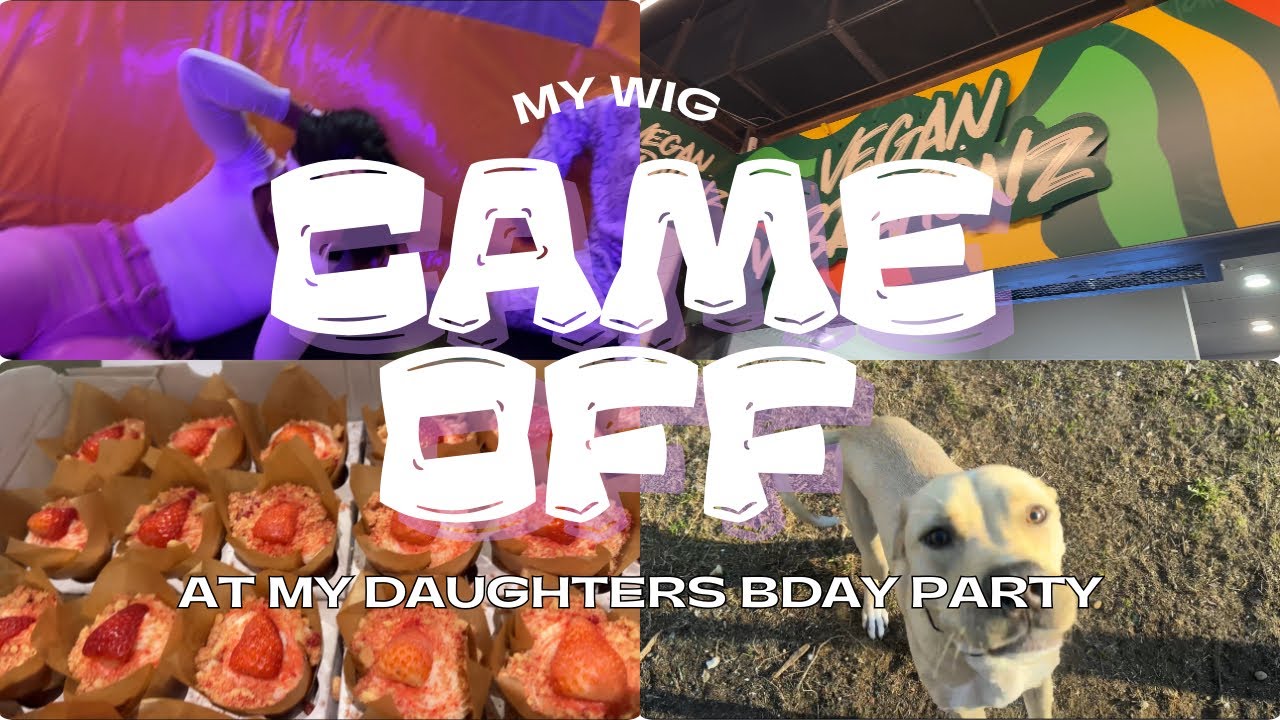 My wig came off at my 7 year olds bday party! + Puppy bday 