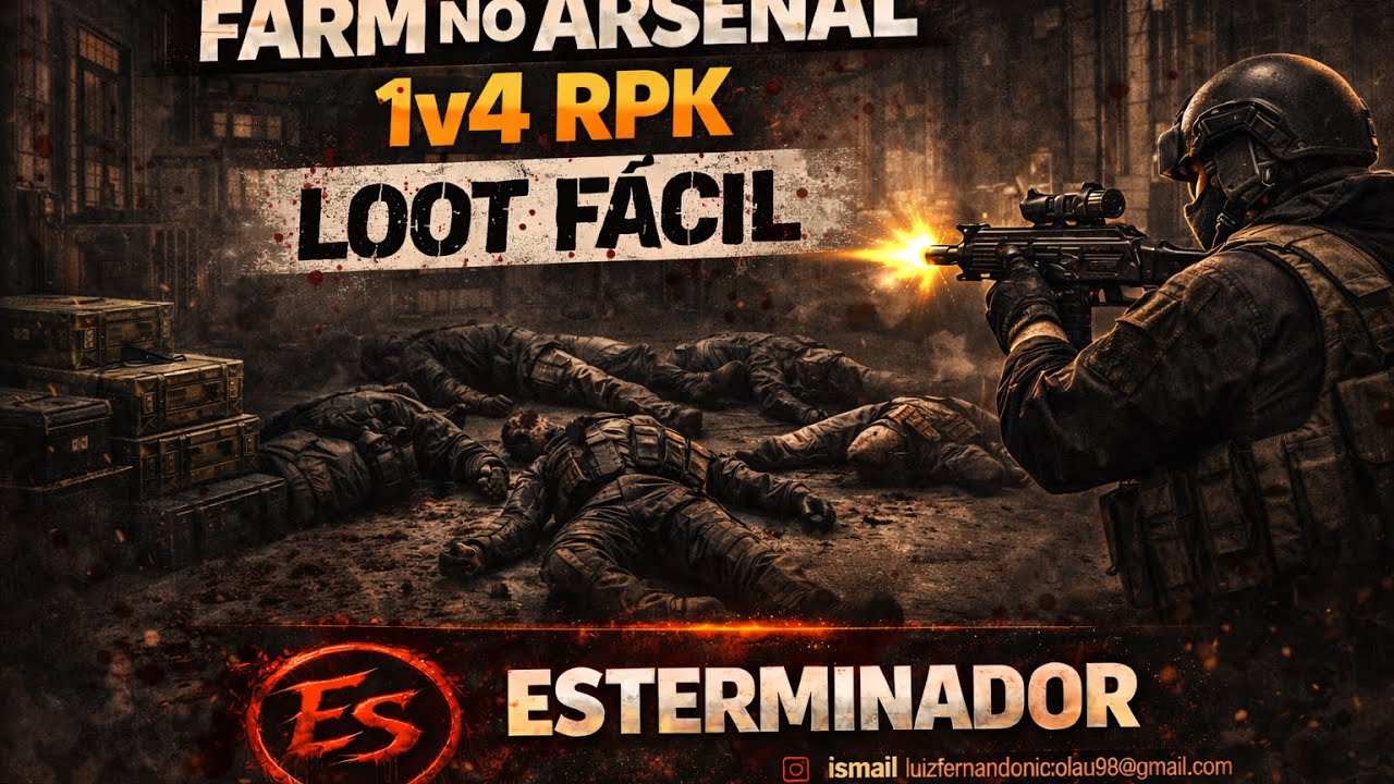 1vs4 NO ARSENAL 😱 LOOT FÁCIL COM RPK! FIZ A LIMPEZA!