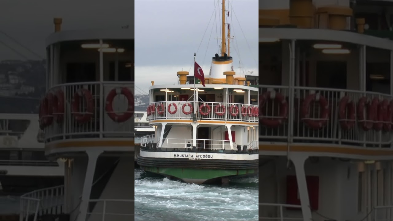Istanbul  Traffic in the Bosphorus near Beşiktaş  #shorts