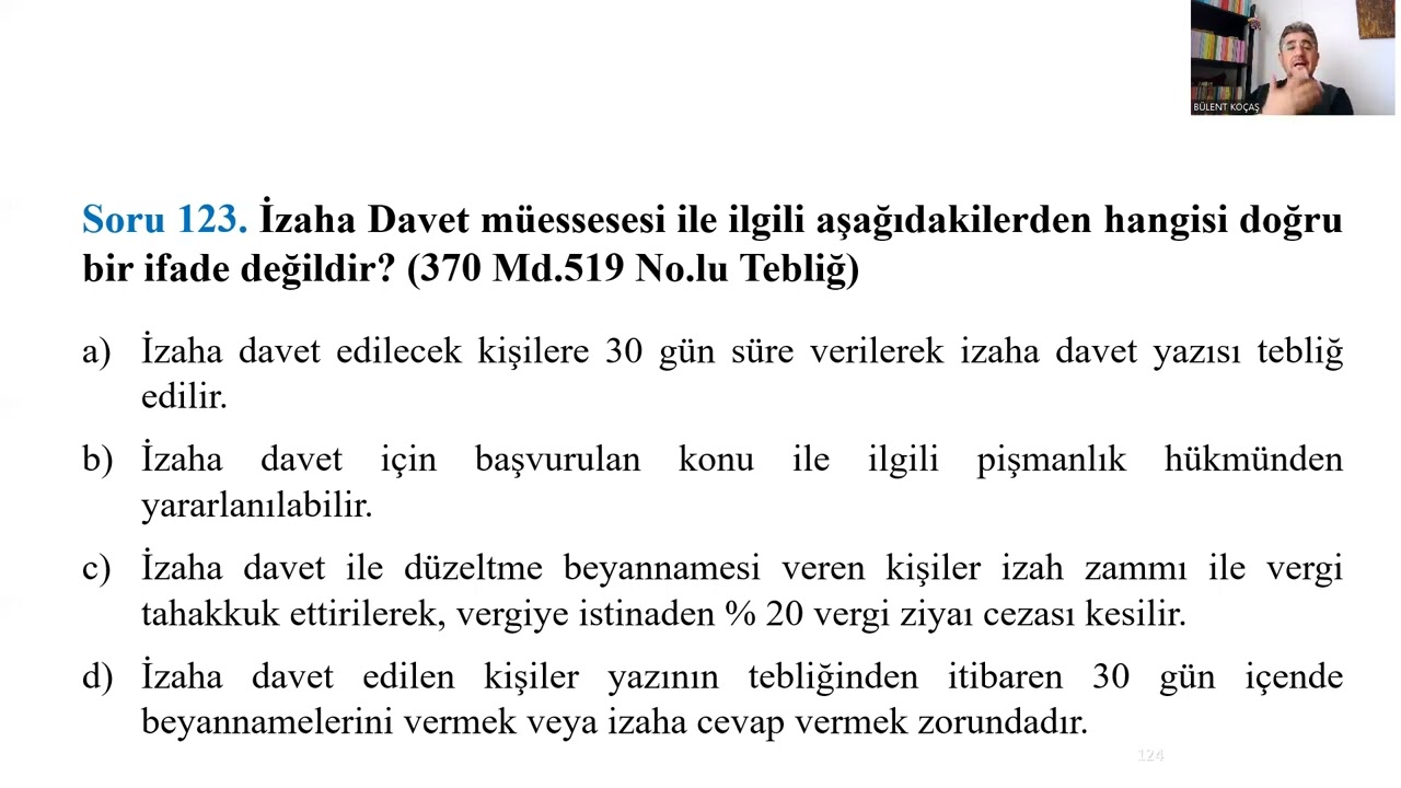 VERGİ USUL  SORU ÇÖZÜMÜ 10