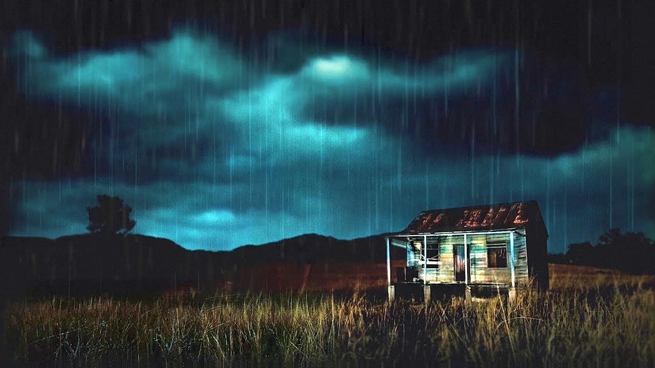 Heavy Rainstorms On The Prairie With Rain & Thunder Sounds | Farmhouse Shack | Fall Asleep Instantly