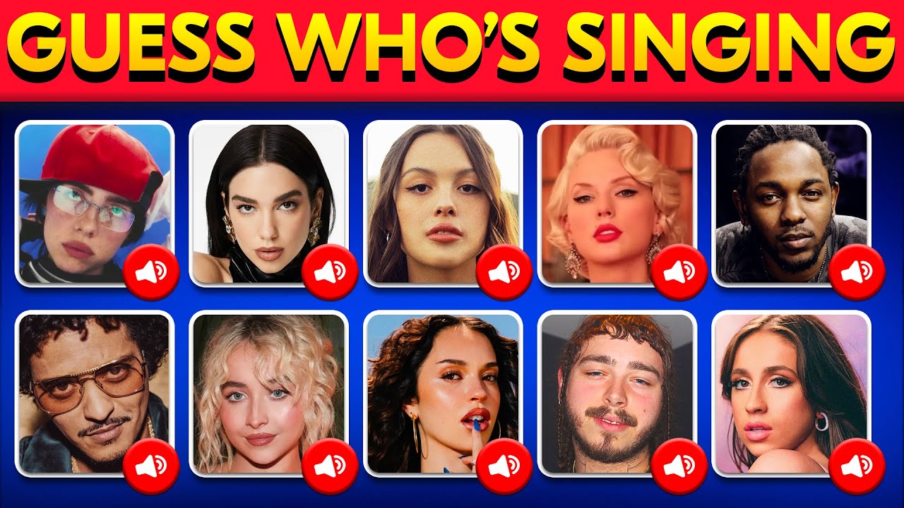 GUESS WHO'S SINGING? 🎤 2025 Famous Celebrity Edition | Music Quiz