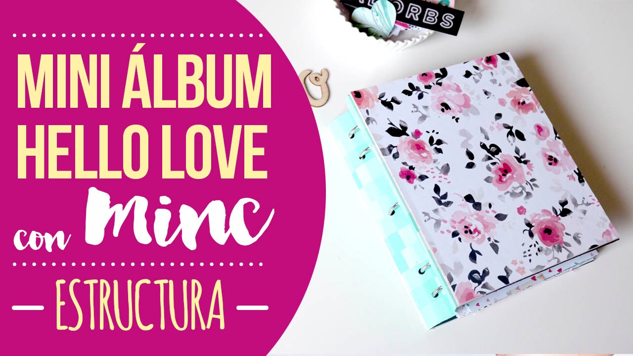Tutorial Mini álbum Hello Love con MINC - Estructura