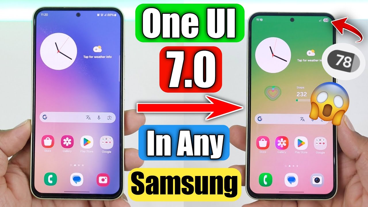 Install Samsung One UI 7.0 Look In Any Samsung 🔥🔥🔥