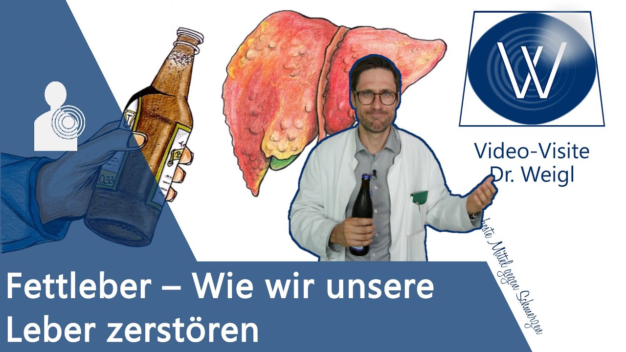 Fettleber & Leberschaden durch Alkohol, falsche Ern&auml;hrung, Medikamente 🍻🍔💊 erkennen & behandeln