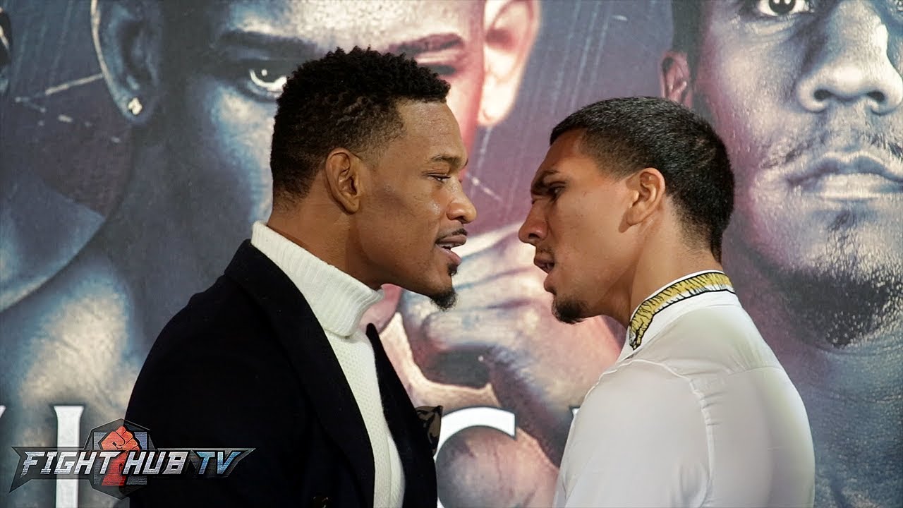 IN EACH OTHERS FACE! DANNY JACOBS VS. LUIS ARIAS FULL FACE OFF VIDEO + MILLER VS WACH FACE OFF