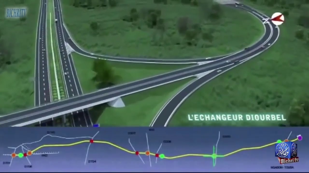 Maquette de l'autoroute 'ila Touba'