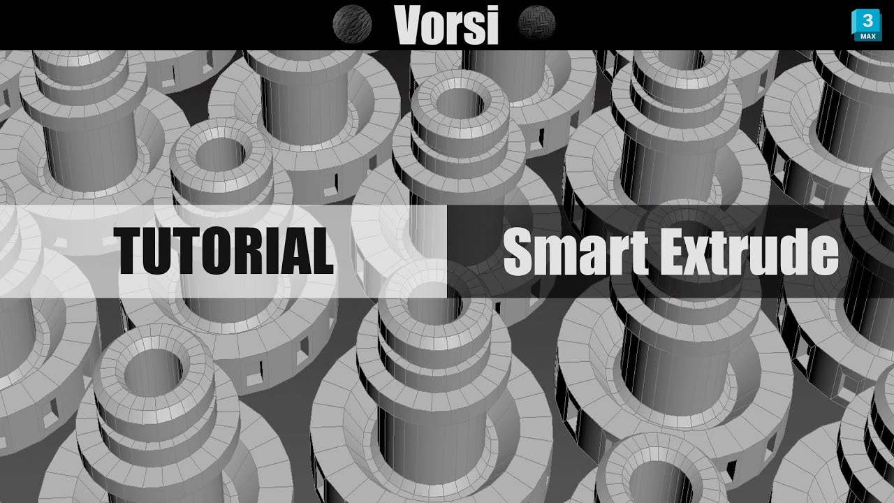 Как использовать Smart Extrude в 3Ds max 2022/2023. Свободная выдавливание.