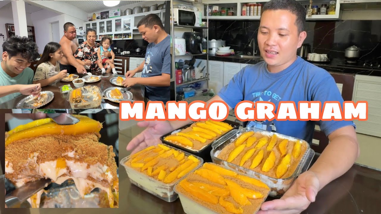 GUMAWA NG MANGO GRAHAM | Nasarapan sila sa ginawa namin ni melot na gharam🥰
