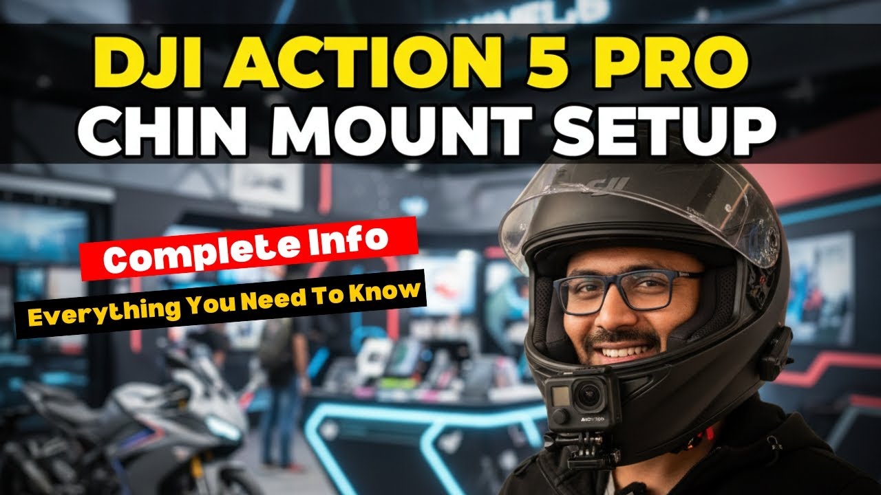DJI Action 5 Pro Review & Helmet Chin Mount Setup (Full Guide)