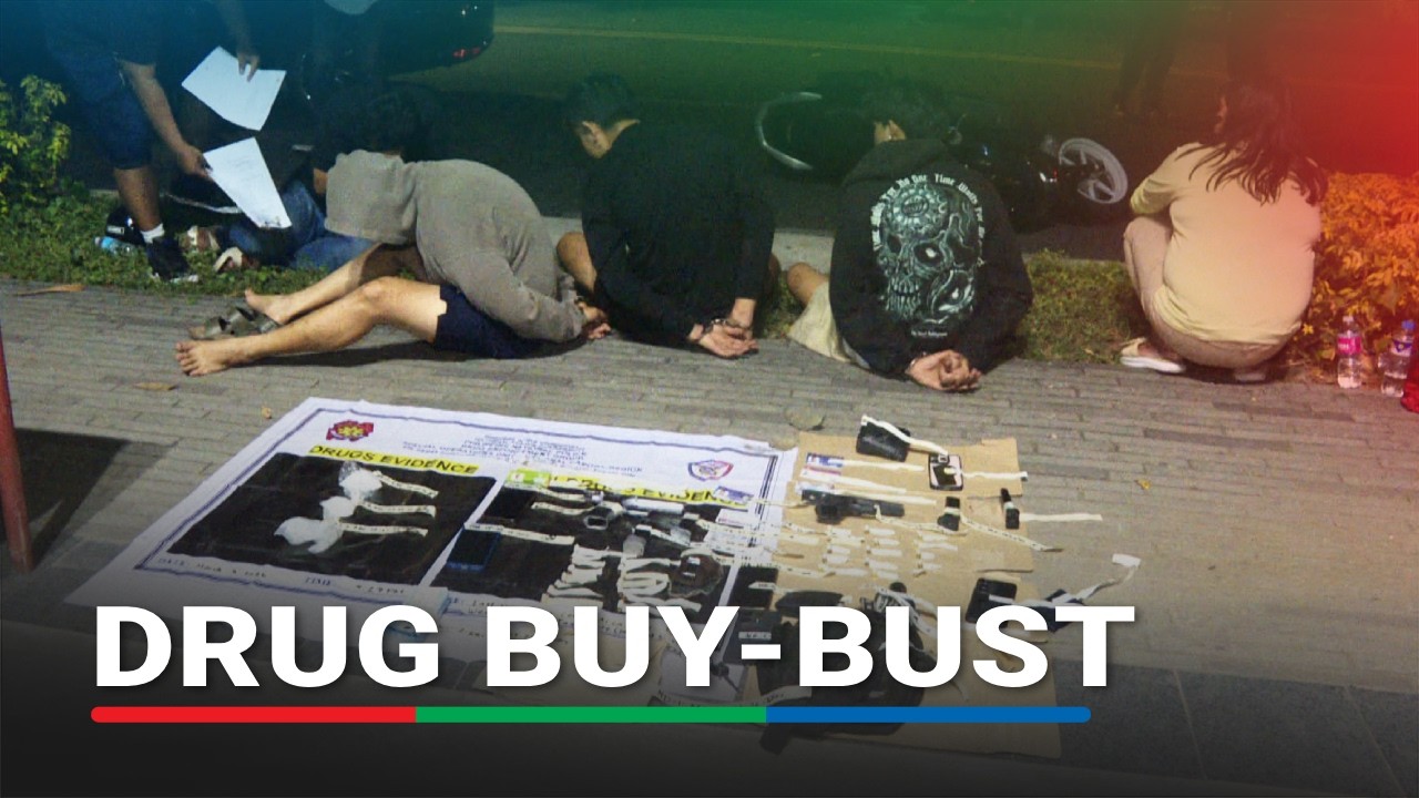 2 pulis, 3 sibilyan timbog sa drug buy-bust operation sa Taguig | ABS-CBN News