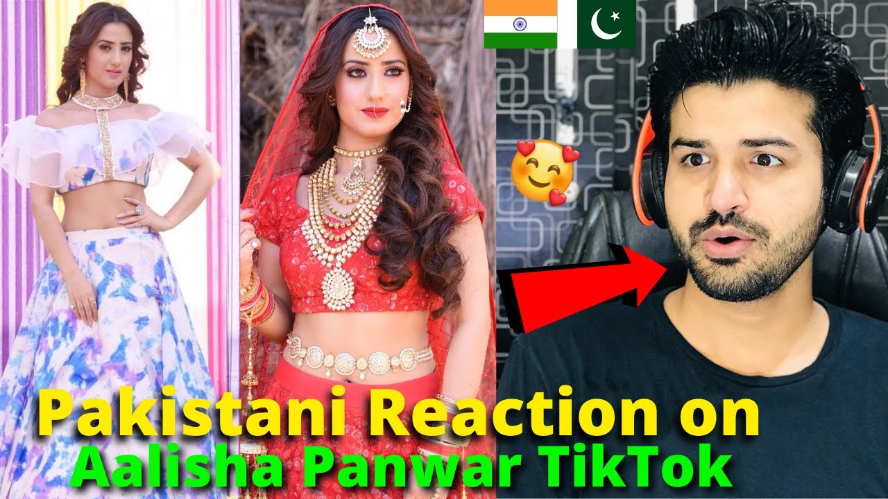 Pakistani React on Aalisha Panwar TikTok VIDEOS | Indian Actress | Reaction Vlogger