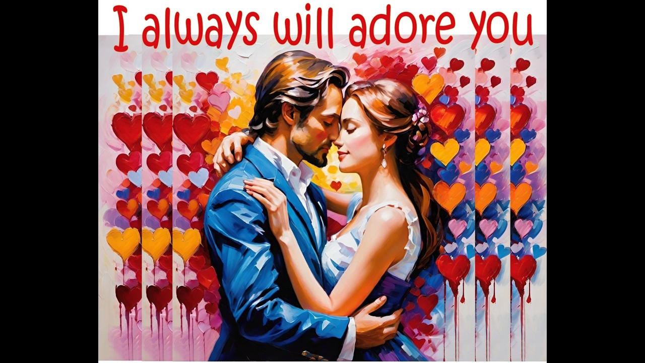 I always will adore you. love song. loving someone deeply, even when the words never come out right.