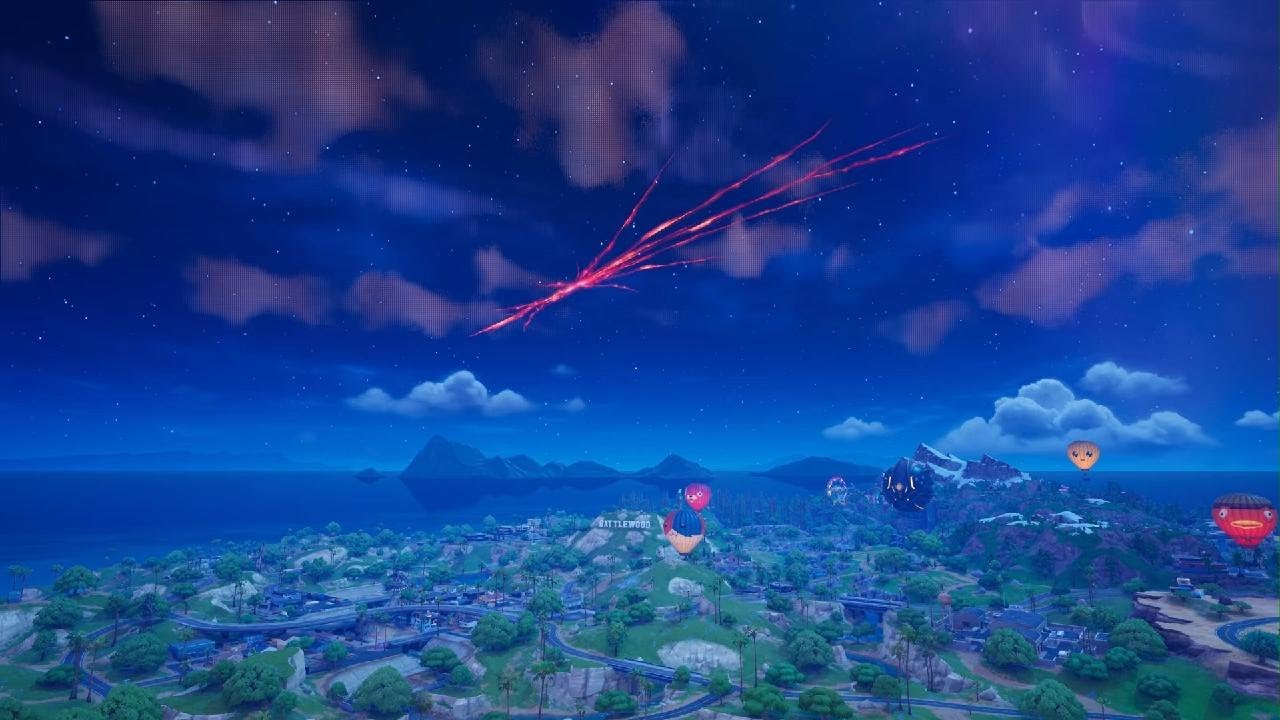 Fortnite event Rocket landing
