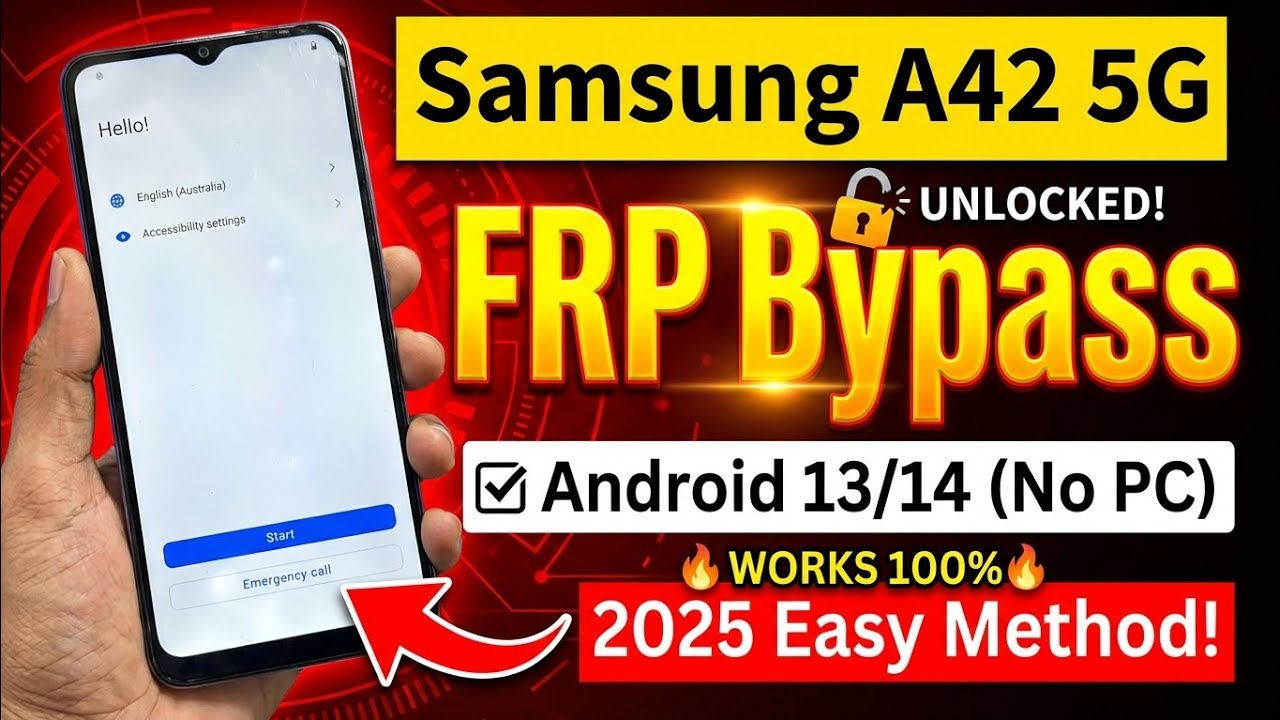 Samsung A42 5G FRP Bypass Android 13/14 (No PC) | 2025 Easy Method!