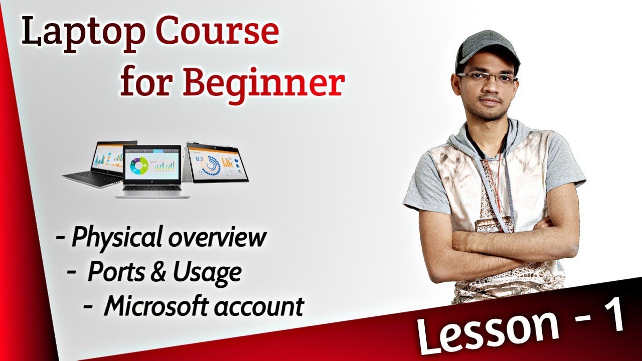 Laptop basics- ( Ports & Microsoft account) | Tips | Lesson - 1 | HINDI