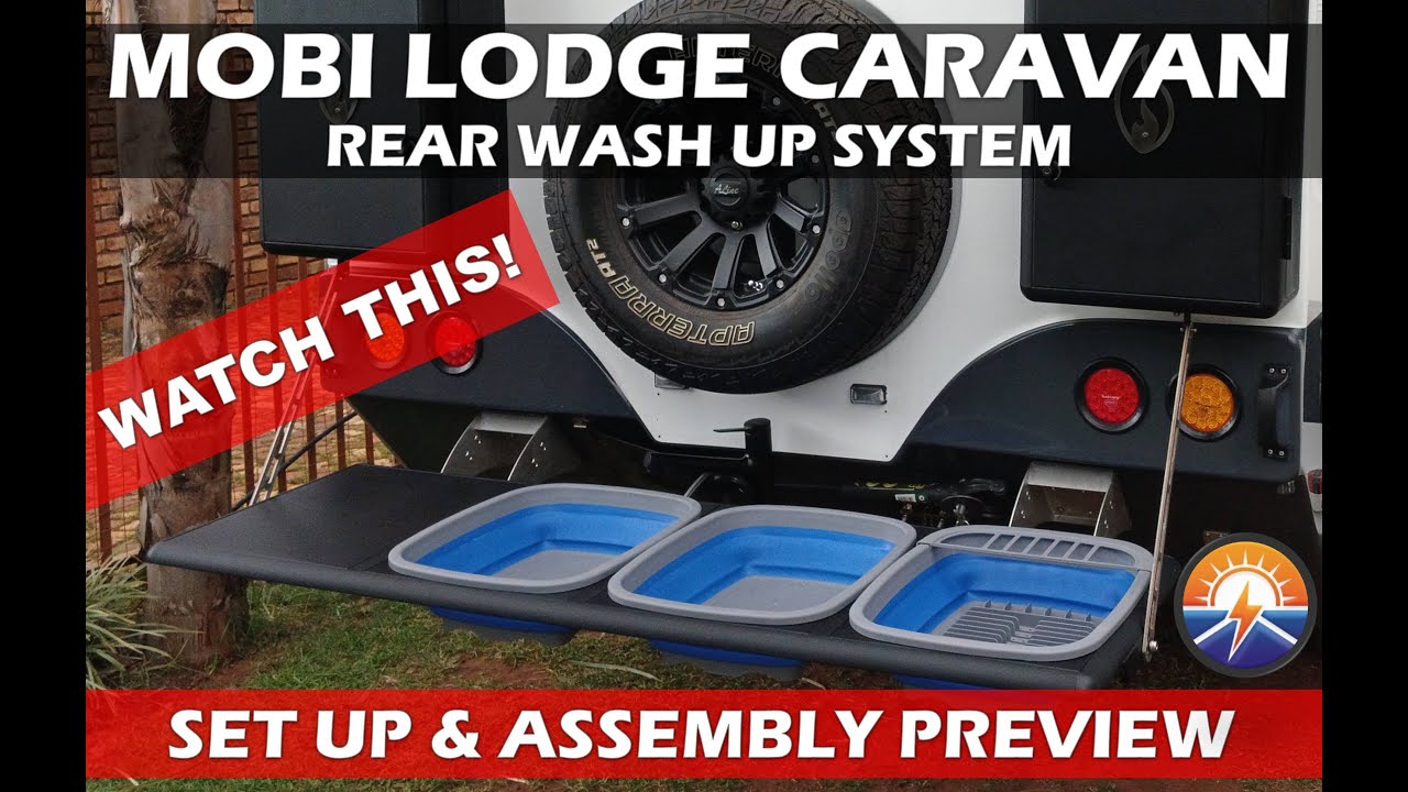 Mobi Lodge Caravan / Mobi Nomad Caravan Washup System Setup Preview Video - How it works (UPDATED)