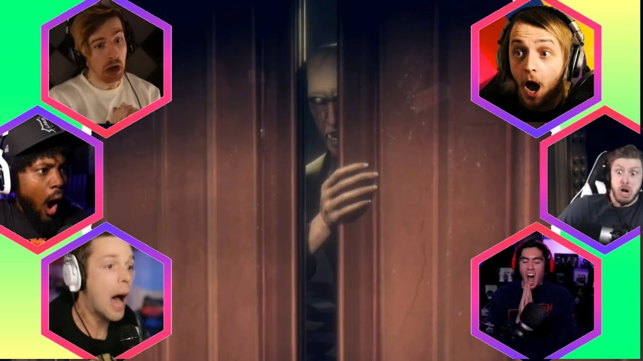 Реакция геймеров на: скример Wilson Elevator [Bendy and the Dark Revival]