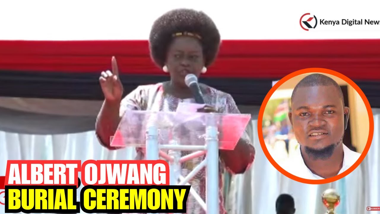 THIS LADY! Listen to Millie Odhiambo's speech at Albert Ojwang's burial ceremony!!