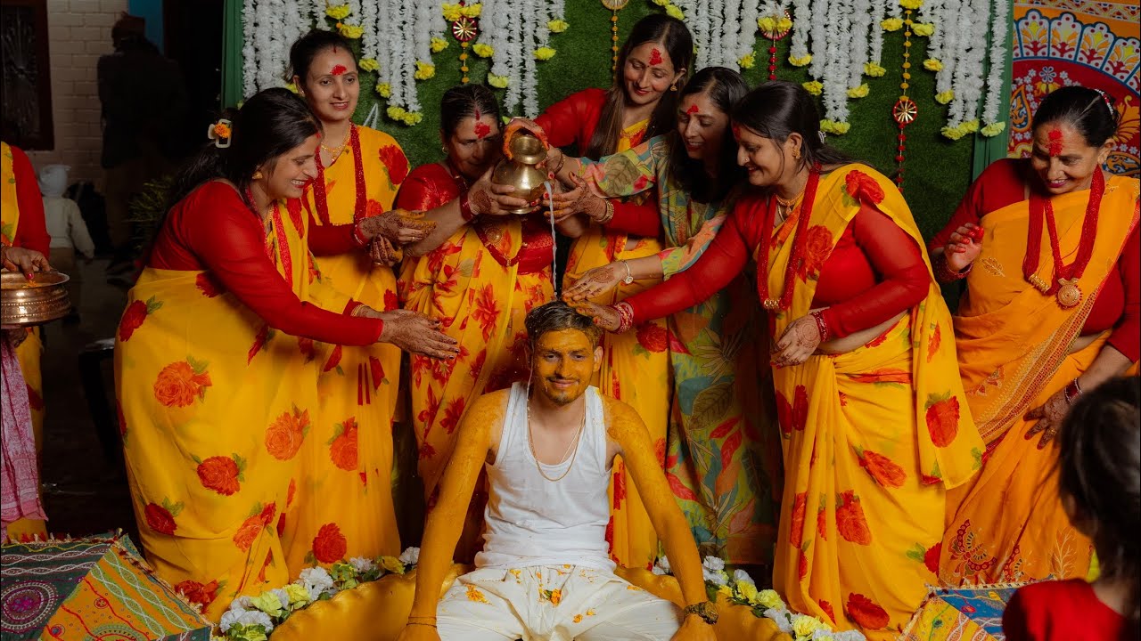 Haldi ceremony 💚