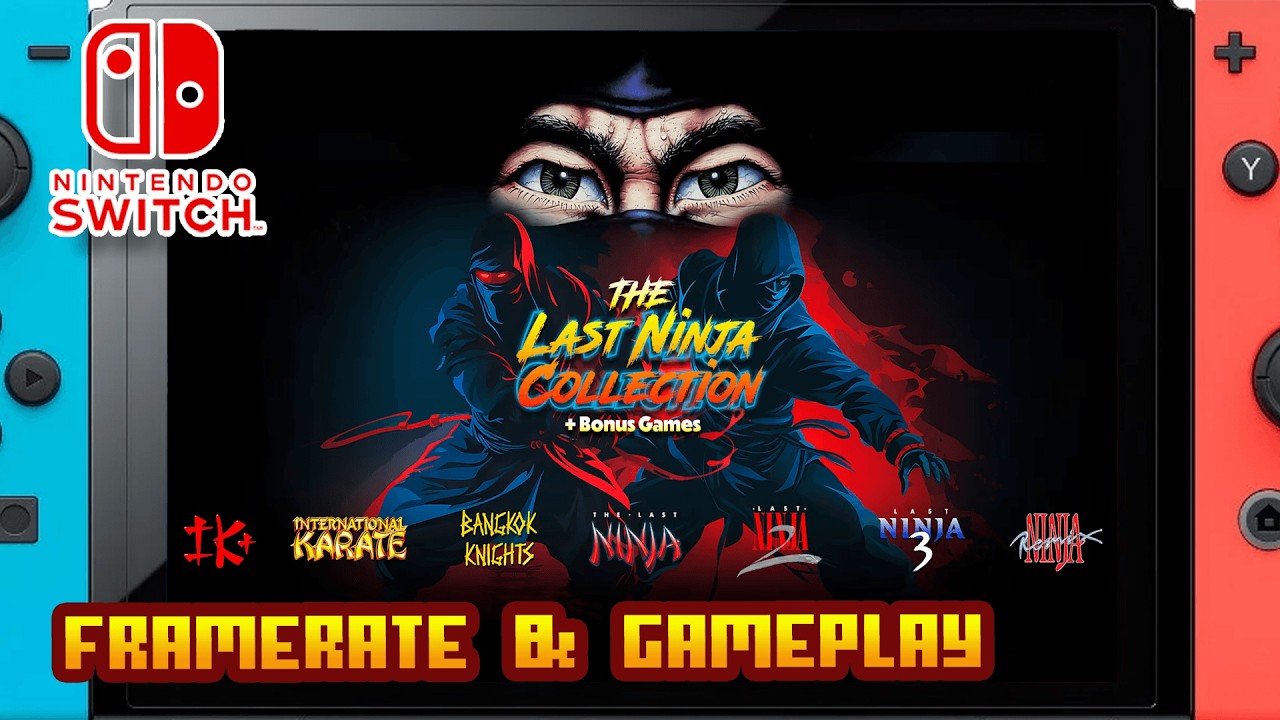The Last Ninja Collection + Bonus Games - (Nintendo Switch 1) - Framerate & Gameplay - 4K