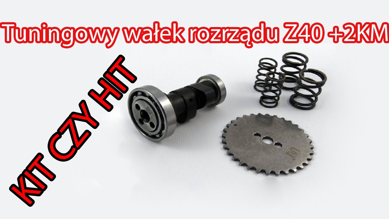 Tuningowy wałek rozrządu z40 - HIT CZY KIT - porównanie z seryjnym wałkiem rozrządu
