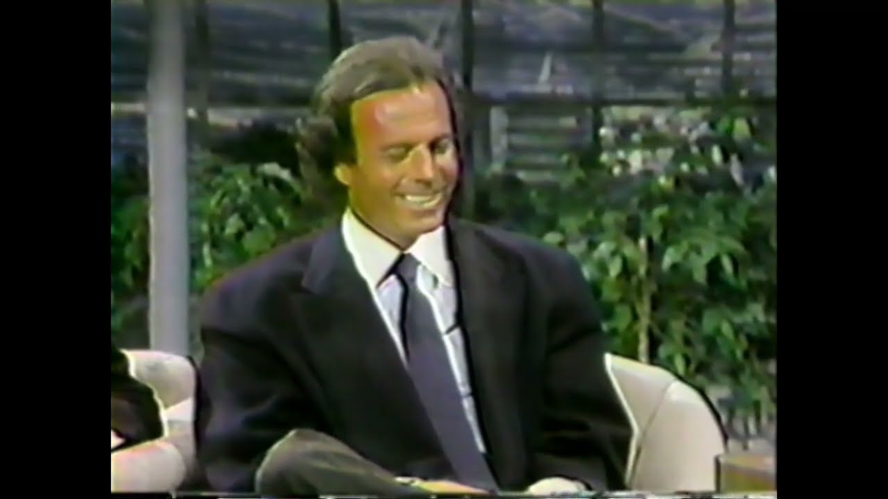 Julio Iglesias 1100 Bel air place presentacion de album: Johnny Carson The Tonight Show 1984