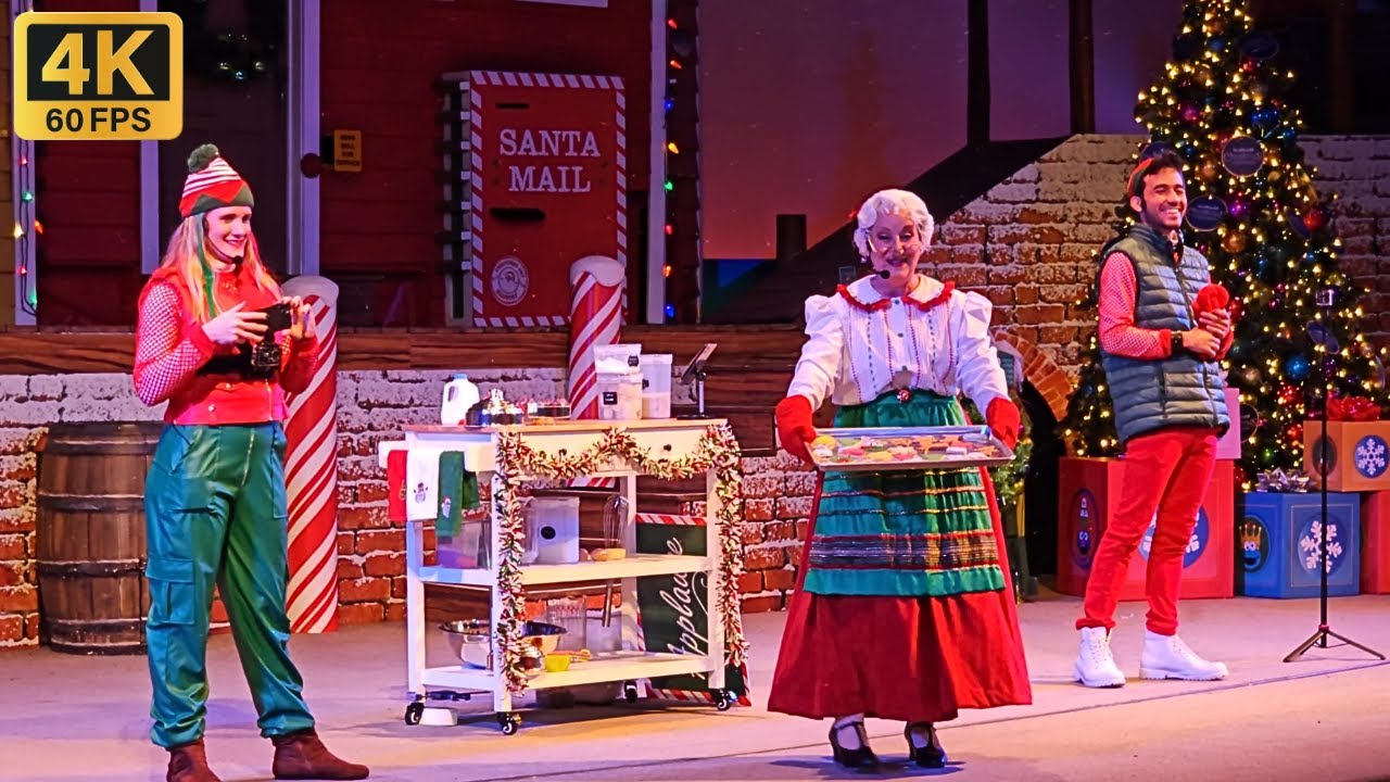 Волшебная кухня миссис Клаус 4K — Празднование Рождества — SeaWorld Orlando — 18 ноября 2023 г.