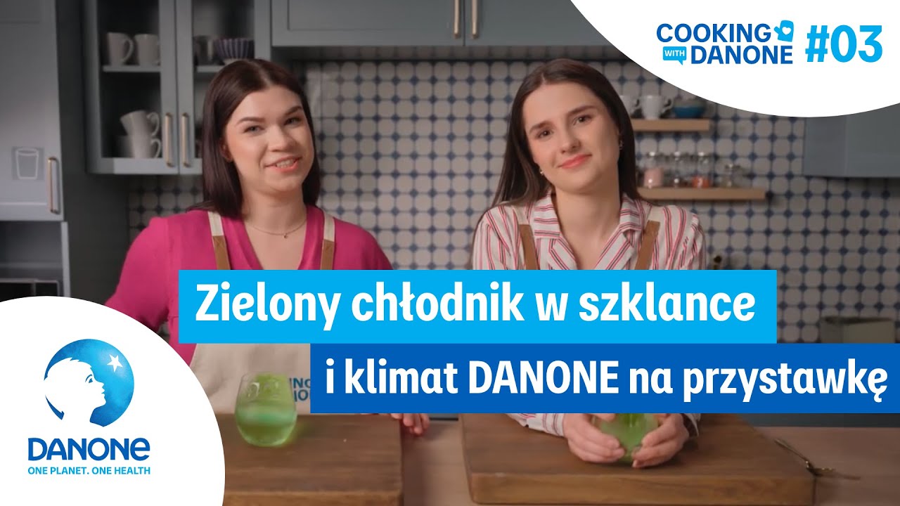 Zielony chłodnik w szklance i klimat DANONE na przystawkę | Cooking with DANONE 03