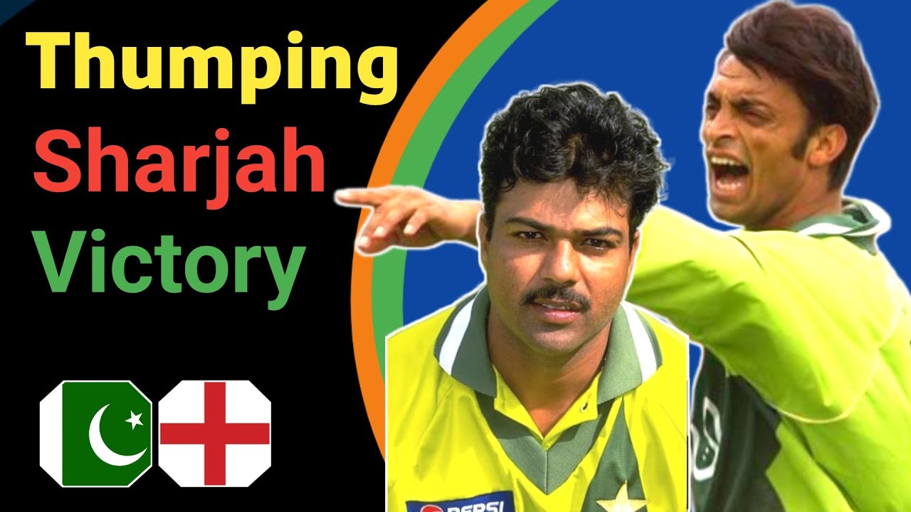 Pakistan's classical sharjah victory | Big Win against england highlights |
