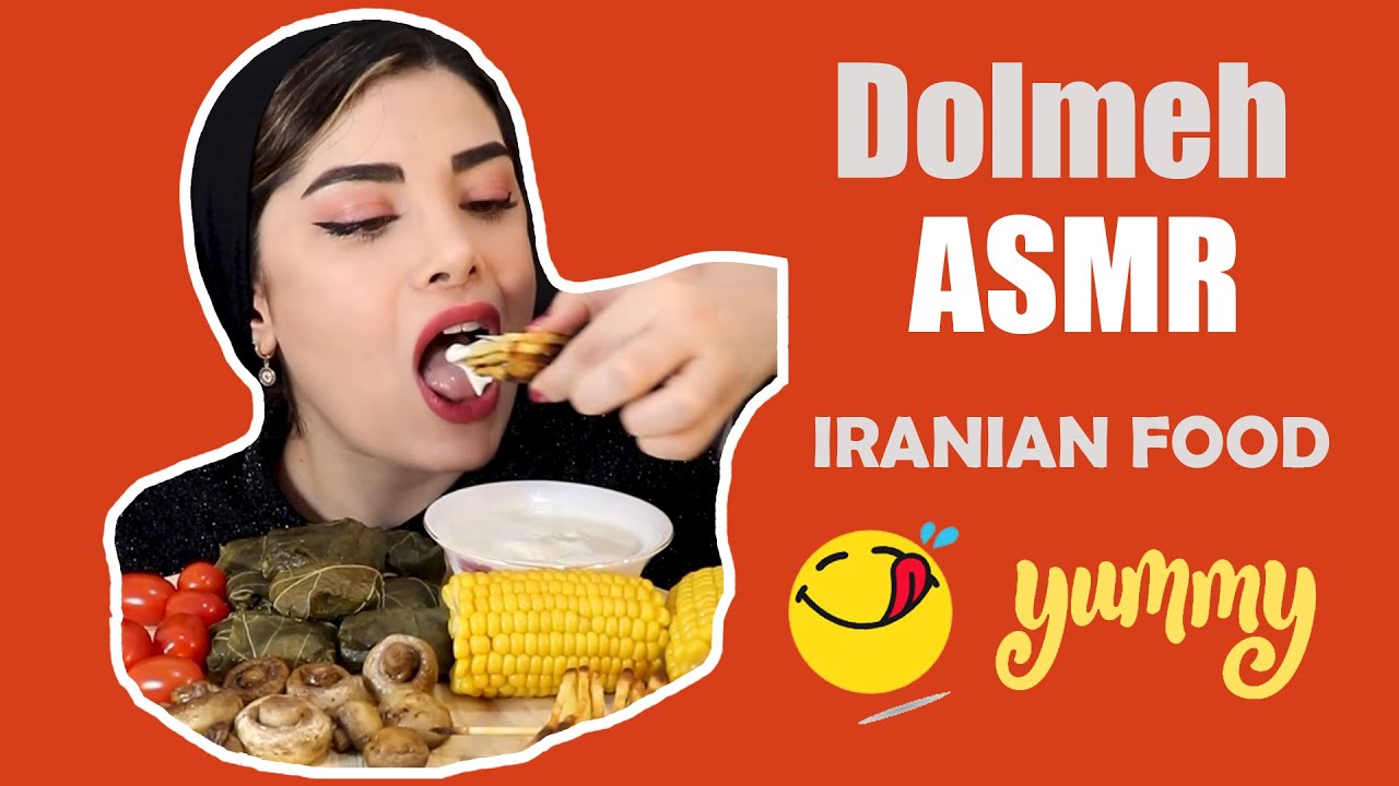 Dolmeh , an Iranian Food / MUKBANG / ASMR EATING