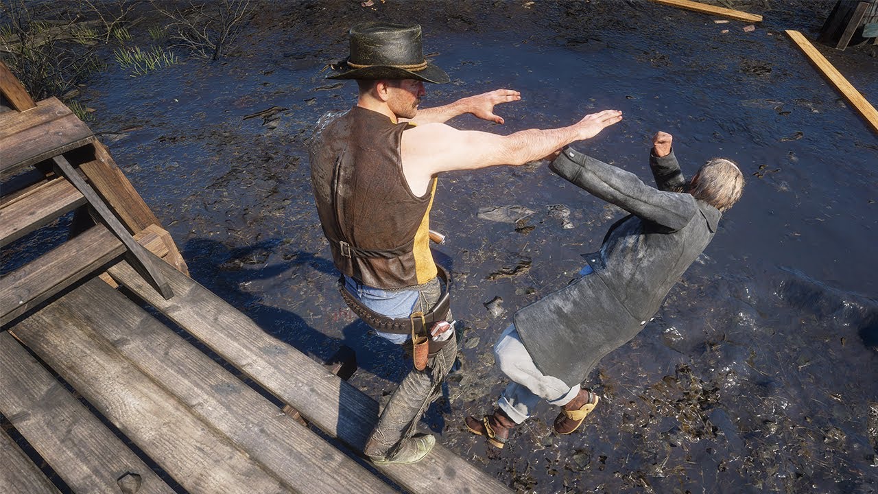 Red Dead Redemption 2 4K 60FPS &mdash; Смешные и жестокие моменты, том 180 (Euphoria Ragdolls)