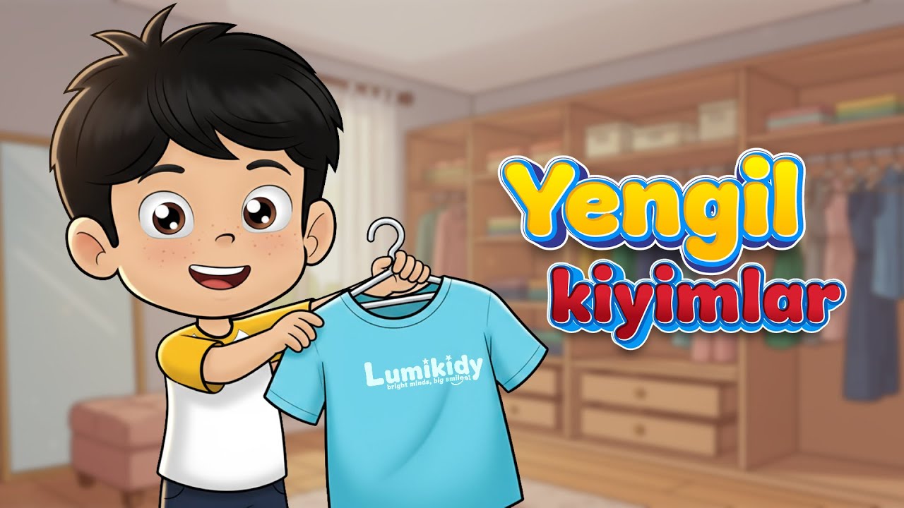 Yusuf bilan yengil kiyimlarni o&lsquo;rganamiz | Bolalar uchun o&lsquo;zbekcha so&lsquo;z darsi | LumiKidy