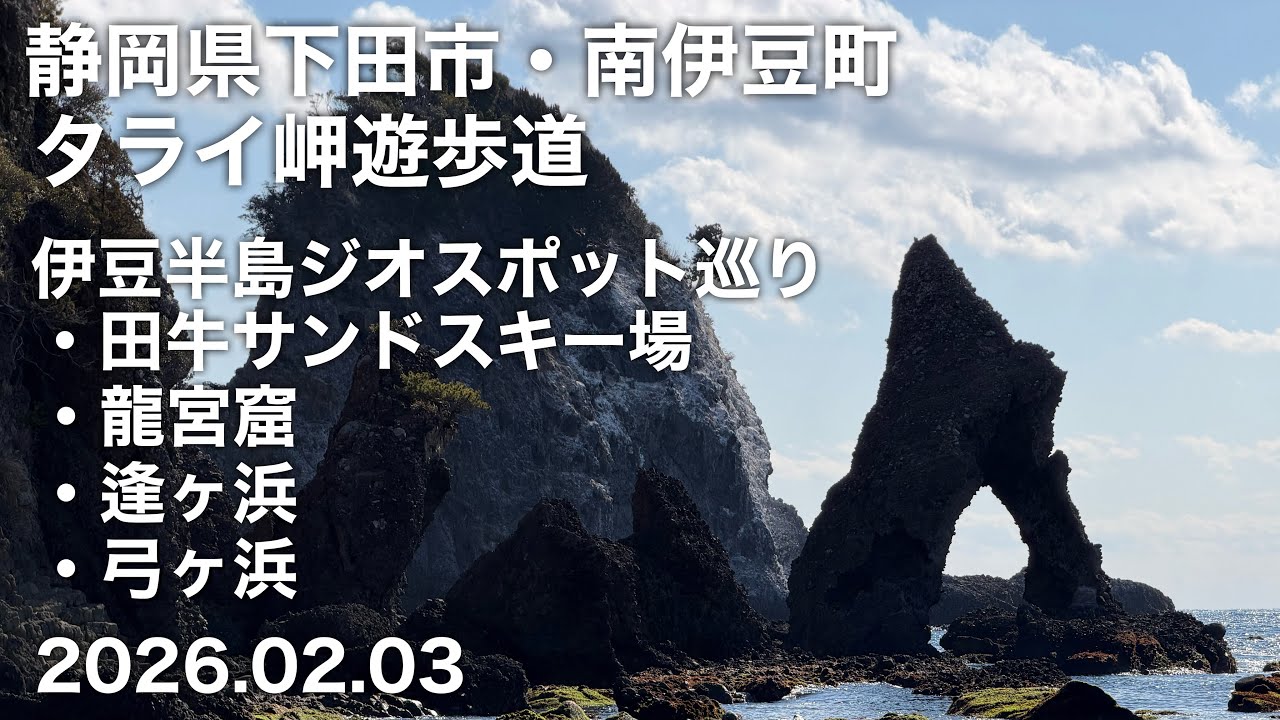 【ハイキング】 静岡県下田市・南伊豆町 タライ岬遊歩道 2026.02.03