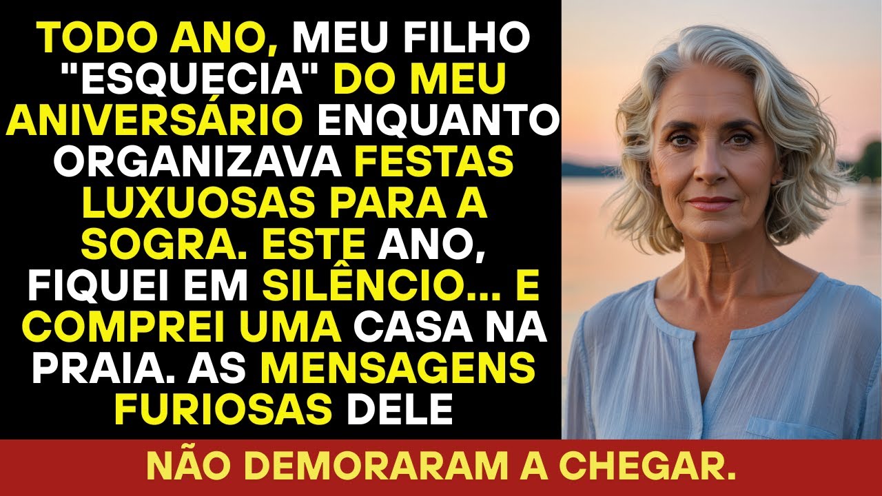 Meu filho esqueceu completamente meu aniversário e em vez disso promoveu um grande baile pra sogra.
