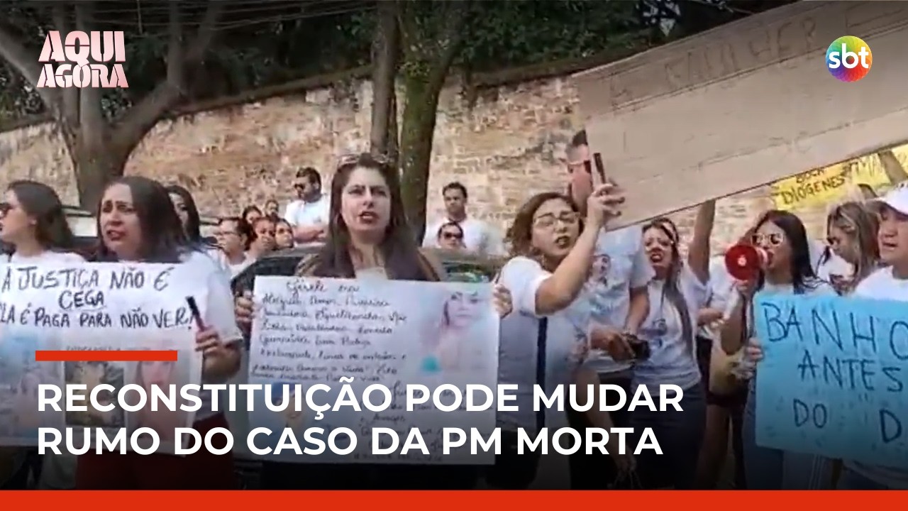 Polícia faz reconstituição e família de PM morta contesta versão de suicídio | #AquiAgora