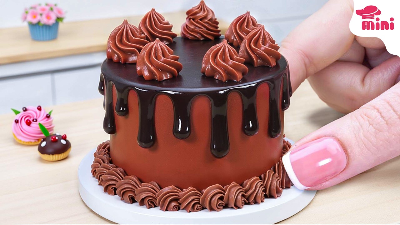 ☕ So Sweet Mini Mocha Chocolate Cake Decorating Ideas | Mini Bakery