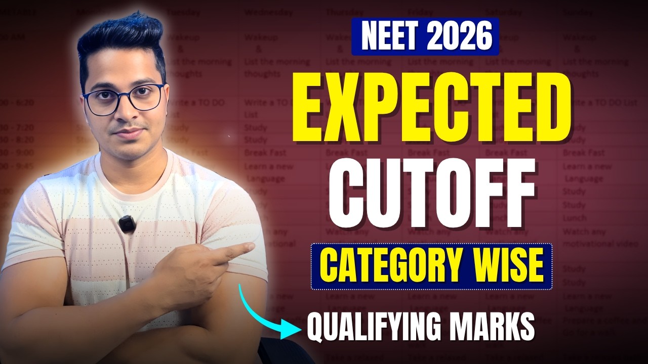 NEET 2026 Expected Cutoff 🔥 Category Wise (AIQ) | Safe Score + Qualifying Marks